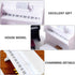 Piano Keyboard Toy for Kids, Dollhouse Piano Model with Miniature Stool, Musical Educational Toy for Fairy Garden