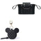 Black Stroller Organizer with Insulated Cup Holder Stroller Accessory Bag, Pacifier Holder
