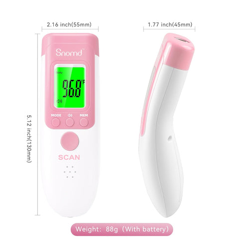 Digital Non-Contact Infrared Forehead Thermometer for Adults and Kids, 3 in 1 Medical Thermometer with Backlight