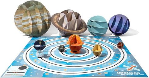 OzoGoes to The Solar System: STEM Kit, Ages 8+, Learn Solar System, Problem-Solving, Easy Assembly