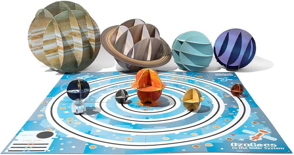 OzoGoes to The Solar System: STEM Kit, Ages 8+, Learn Solar System, Problem-Solving, Easy Assembly