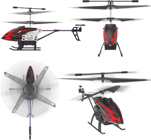30-Minute 6+, Remote Control Helicopter for Kids with Flight Time, LED Light Effects, Altitude Hold, One-Key