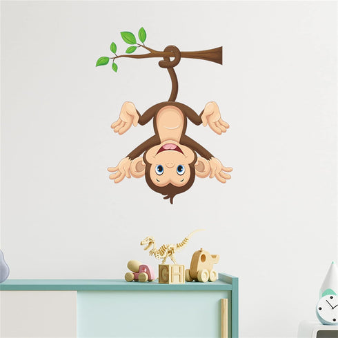 ROFARSO Colorful Cute Cartoon Wall Sticker, Removable Peel and Stick Wall Decal for Nursery Baby Girls Bedroom