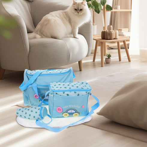 Mummy Stylish Grey Diaper Handbag for Nursery Essentials