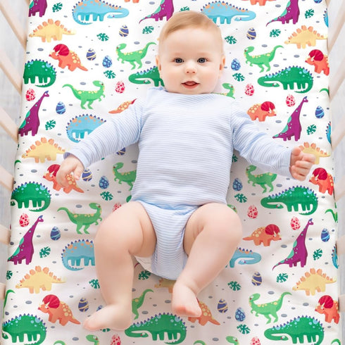 FIGEPO 4 Pack Pack Pack Baby Boy N Play Mini Crib Sheets Soft Fitted Baby Boy Mattress Covers Construction Truck