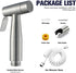 IIUUAYUVI Set 2 HandheldSprayer, Premium Stainless Steel Cloth Diaper Sprayer FunctionSprayer for Toilet