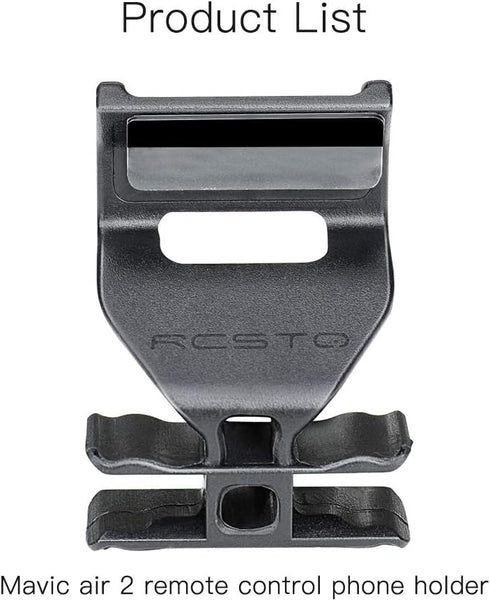 RCGEEK Cellphone Clip Mount Holder Kit for DJI Air 3 / Mini 3 Pro/Mini 2 / Air 2 2S / Mavic 3 Drone Controllers