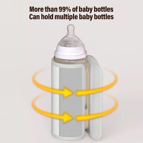 Luocute Portable Bottle Warmer for Travel, Rechargeable Sound Voice Control Fast Heating Bottle Warmer On The Go