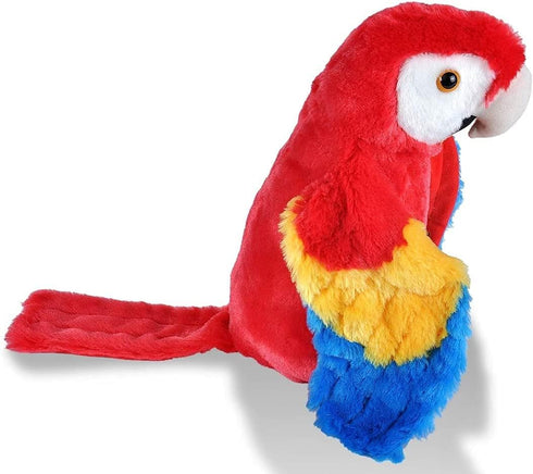 Wild Republic Cuddlekins Scarlet Macaw Plush Stuffed Animal, 12 Inches, Gifts for Kids