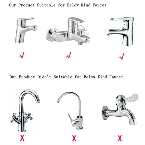 AKOAK 2 Pcs/Pack Safe Baby Faucet Extenders, Natural Leaves Design Sink Handle Extensions for Kids (Brown and Blue)