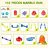 Meland Marble Run - 132Pcs Marble Maze Game Building Toy for Kids, Marble Track Race Set & STEM Learning Toys for Ages