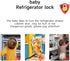 ROAESTKE 4 Pack Child Proof Cabinet Locks,Baby Proofing Locks for Cabinets, Oven, Freezer & More,Easy to Install, No