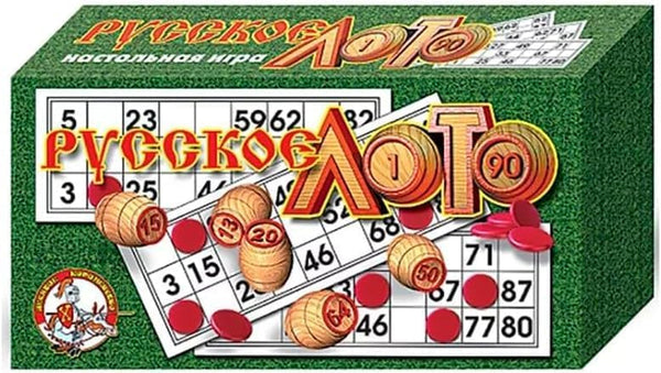 Eksmo Russian Lotto Board Games - Russian Bingo Games for Family -