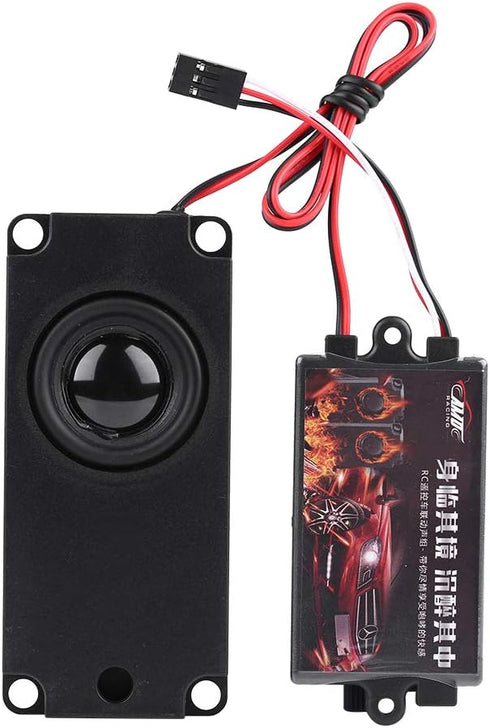Dilwe RC Car Engine Sound Simulator, Remote Control Car Sound Module Set with 1 Speaker for 1/10 Vehicles