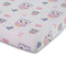 EVERYDAY KIDS Baby Girl Fitted Crib Sheet, Sweet Owls, 100% Soft Breathable Microfiber, Fits Standard Crib