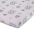 EVERYDAY KIDS Baby Girl Fitted Crib Sheet, Sweet Owls, 100% Soft Breathable Microfiber, Fits Standard Crib