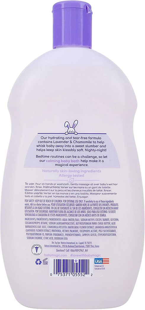 Baby Magic Calming Baby Bath 16.5 Ounce Lavender And Chamomile (488ml) (2 Pack)