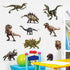 Kiddle 3D Watercolour Dinosaur Kids Wall Stickers, Peel and Stick Removable Wall Decals for Nursery, Bedroom, Living