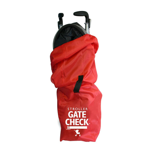 J.L. Childress Gate Check Bag for Single Umbrella Strollers, Travel Bag for Airplane - Red