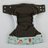Sigzagor 3 AIll in One Cloth Diapers Nappies for Night AIO Sewn in Insert Reusable Washable (Whales Foxes)