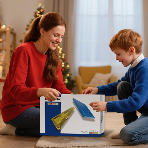 Voxifyx Set 5-7 Magnetic Tiles Grassland Animals Theme Toys, Magnet Tiles Building Blocks Toys for Kids Ages Year Old