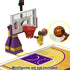 Building Block Education Toy, Basketball Court Baseplates and 2 Basketball Stands for Compatible Brands