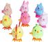 Max Fun 12Pcs Easter Wind Up Toys, Assorted Chicks & Bunny for Easter Party Favors