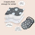 Winter Carseat Cover, Baby Car Seat Covers for Infant, Thick Padded, Grey Cloud, Canopy with Zipper Open