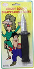 2 PCS Retractable Knife Joke Trick Halloween Props, Disappearing Dagger Fake Plastic Blade