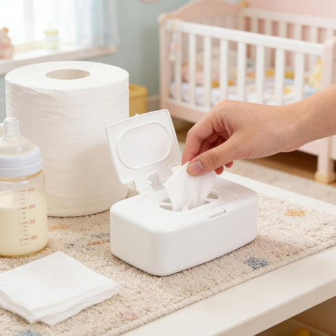 Refillable Baby Wipes Dispenser for Home and On-the-Go