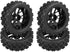 4PCS Replacement Tires for RC 1:10 Car, Racing Off Road Vehicle Rubber Tyre Wheel Rim