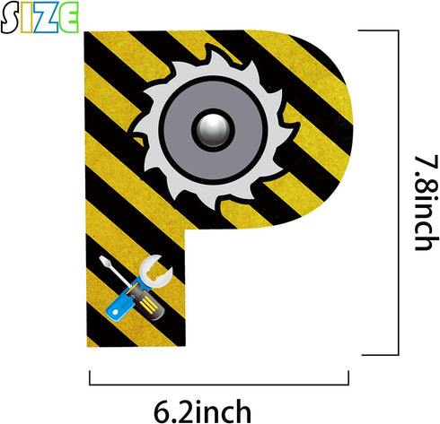 Set Construction Birthday Party Supplies Banner, Construction Party Supplies Decoration for Birthday Party, for Boys