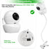 Flexible Baby Monitor Mount for Babysense V43/HDS2/V24R Video Baby Monitor, Gooseneck Baby Monitor Stand with Perfect View Angle and Easy Installation, Attach to Wherever You Want - White