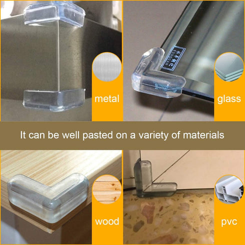 Clear Corner Guards, 12 Pack, Table Corner Protectors, High Resistant Adhesive Gel for Baby Safety
