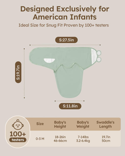 03 Yoofoss Baby Swaddle for Newborns Months, Rayon Made from Bamboo Swaddle, Noiseless Closure Swaddle Sack, Soft