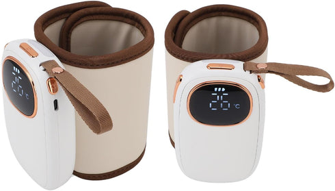 Dpofirs Portable Bottle Warmer for Travel, Fast Heating, Powered Temperature Display, Bottle Warmer for Breastmilk