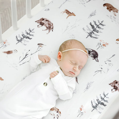 Pack n Play Sheets Fitted 2 Pack, Stretchy Ultra Soft Jersey Knit, Universal Portable/Mini Crib Mattresses