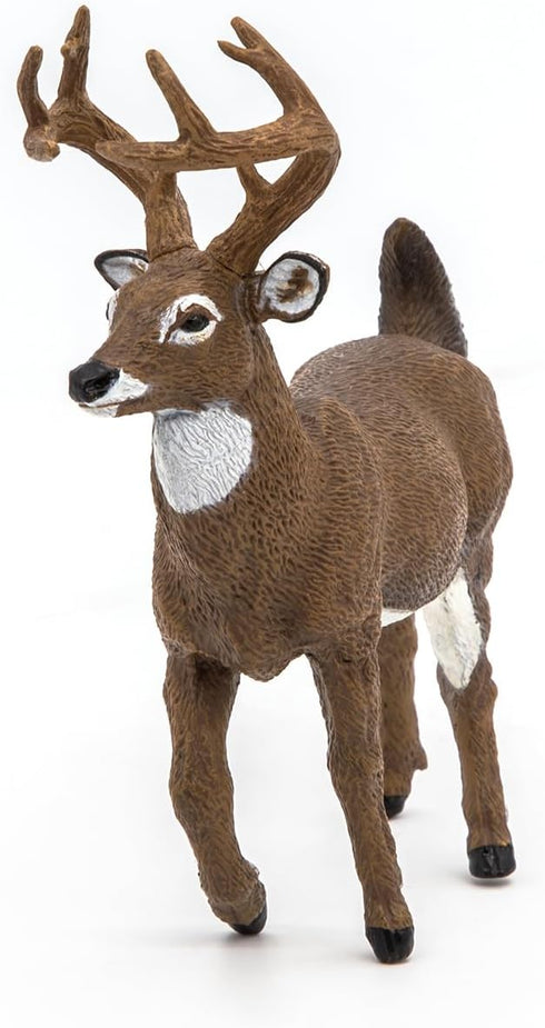 Papo White-Tailed Deer Figure - Realistic Forest Animal Toy for Kids Age 3+ - 10.4 x 4 x 10.9 cm