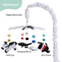 The Peanutshell Baby Crib Mobile for Boys & Girls, Musical, Montessori Nursery Mobiles, Black and White Crib Decor
