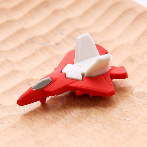 jojofuny 18Pcs Cartoon Helicopter and Airplane Erasers, Cute Novelty Puzzle Erasers for Party Favors