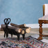 1/12 4pcs) iLAND Dollhouse Furniture and Accessories of Dollhouse Fireplace on Scale w/Fire Light & Firewood Rack