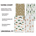 4 Pack Changing Pad Covers, Woodland Forest Animals Fitted Baby Changing Pad Cover Set for Boys or Girls