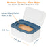 Wipes Dispenser, Wipe Holder for Baby & Adult, Seposeve Refillable Wipe Container, Keeps Wipes Fresh, One-Handed
