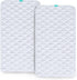 2 Pack 28" 52",Non-Slip Waterproof Crib Mattress Protector Pad x & Absorbent Mattress Pad for Baby Standard Crib/Bed