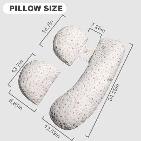 YZCCtixi Pregnancy Pillow for Women - Maternity Pillow for Back Pain Relief & Full Body Support, Soft Sleeping Pillow