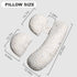 YZCCtixi Pregnancy Pillow for Women - Maternity Pillow for Back Pain Relief & Full Body Support, Soft Sleeping Pillow
