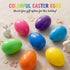 AquaHood 7 Inch 12 Pack Easter Eggs Decorations Plastic Large: Jumbo Fillable Colorful Bright Easter Egg Hunt Empty