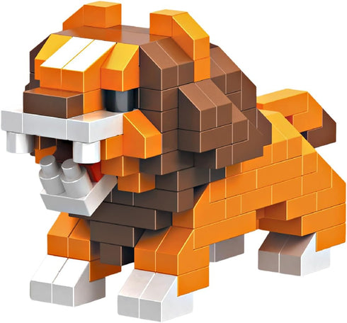 Kids Adult Animal Micro Building Blocks Set KLJM-10 (Lion, 203PCS) for Home and Office Decoration