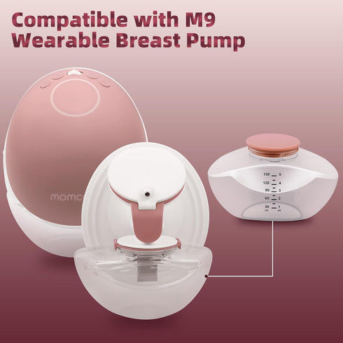 Kearnybo M9-6 Pack 150ml Pump Bottles Compatible with Breastmilk Storage Containers, Electric Breast Pump Replacement