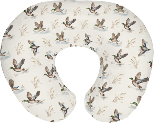 Wild Ducks Mallards Baby Nursing Pillow Covers for Boy Girl Vintage Duck